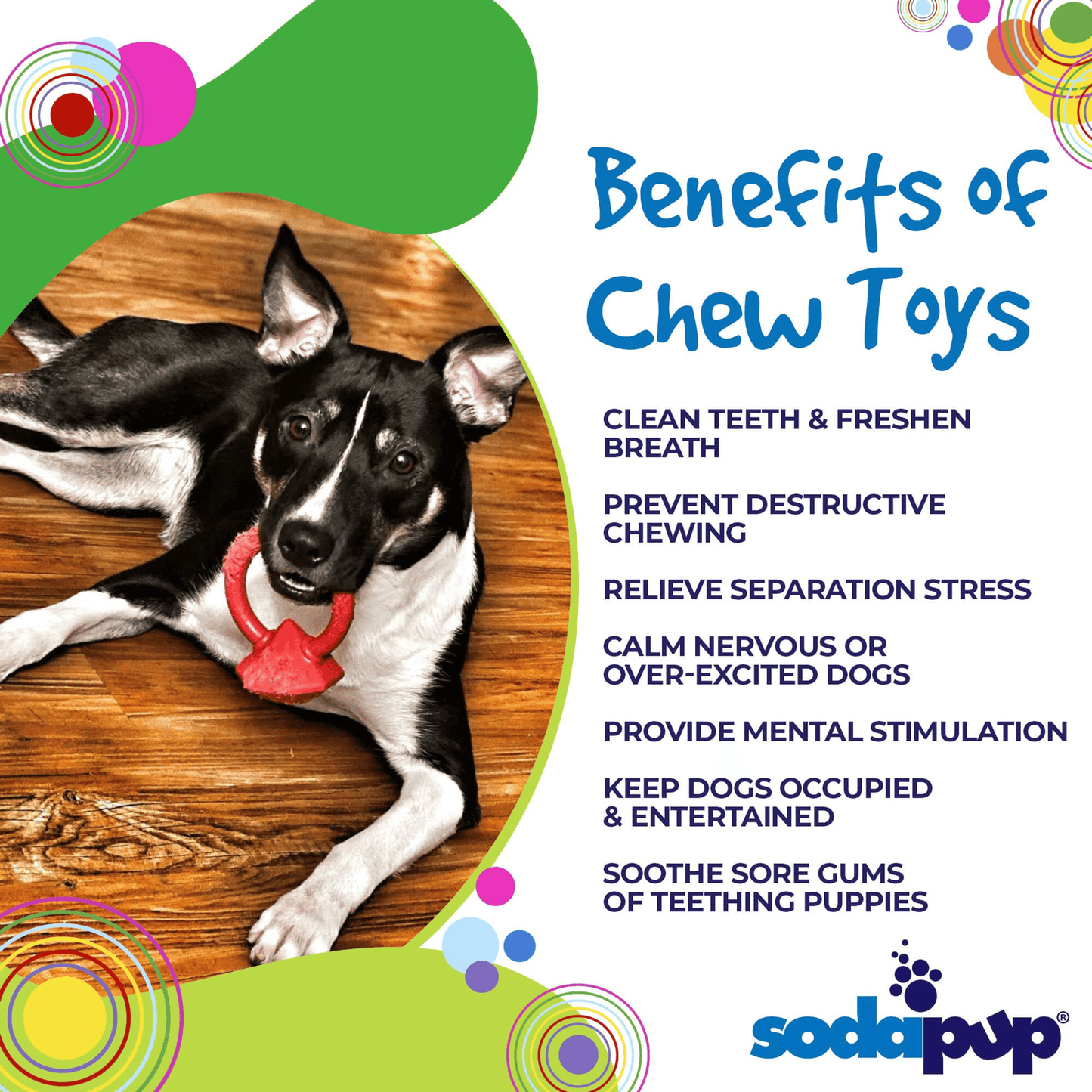 Durable Diamond Ring Teething Toy for Aggressive Chewers