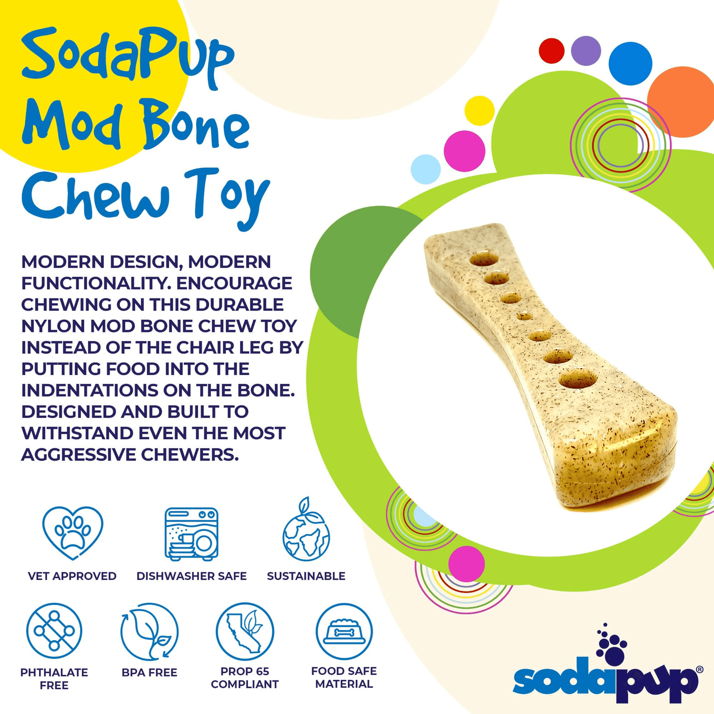 SP MOD Bone Ultra-Durable Chew Toy for Aggressive Dogs