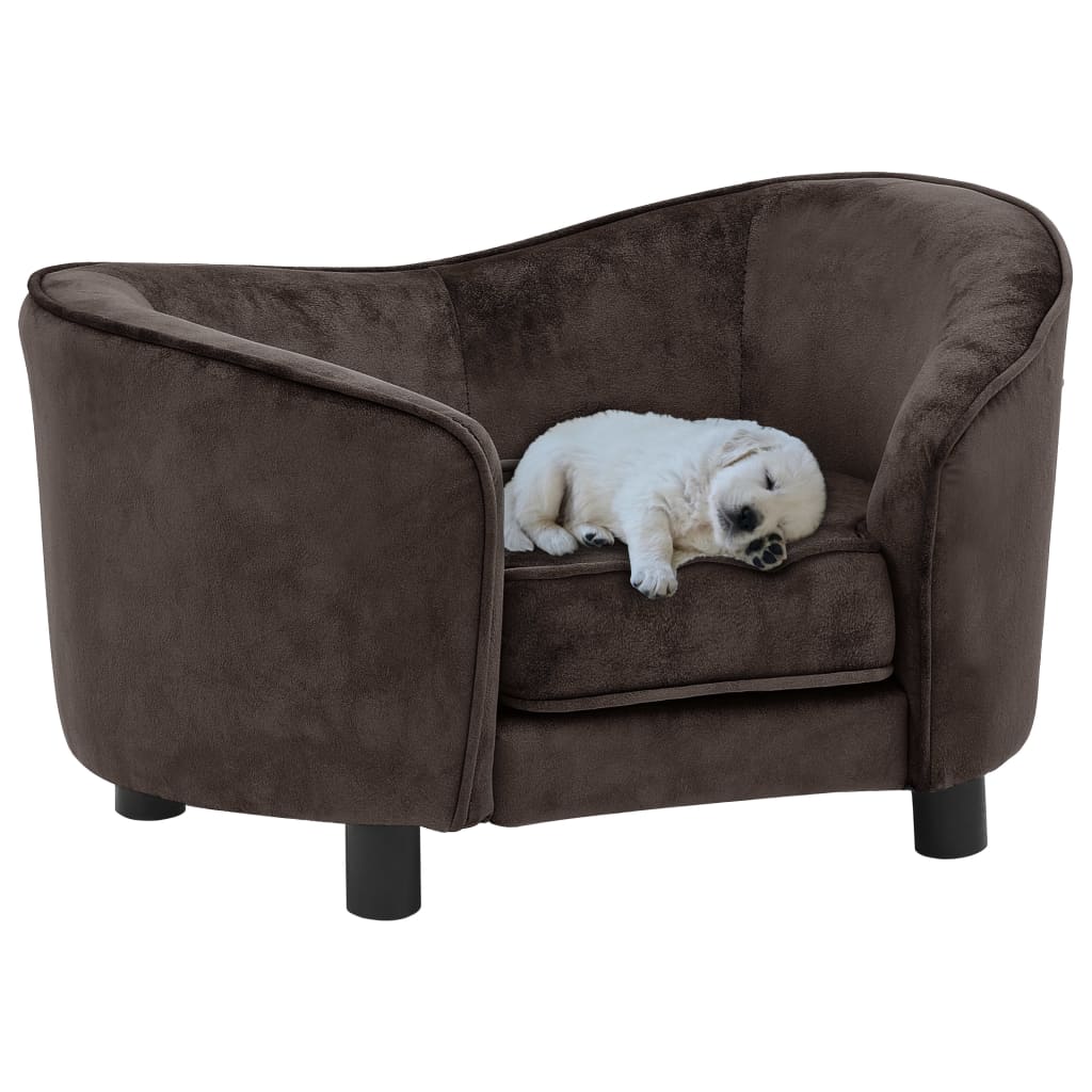 vidaXL Dog Sofa Dog Cat Bed Foam Pet Puppy Couch with Washable Cover Plush