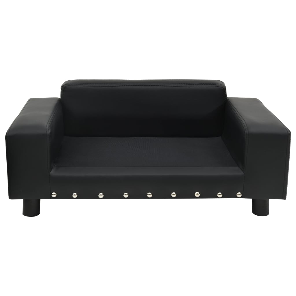 vidaXL Dog Sofa Puppy Couch Bed with Washable Cover Plush and Faux Leather