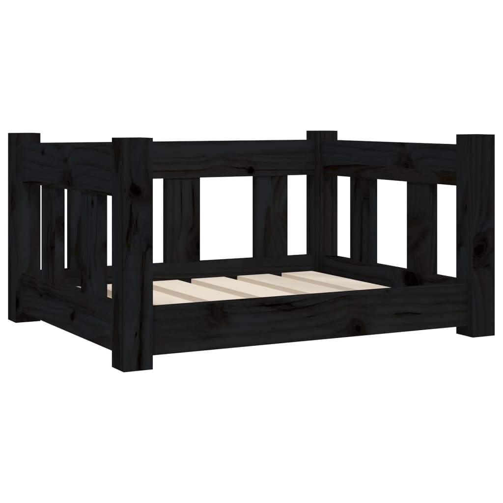 vidaXL Dog Bed Rectangular Modern Wooden Dog Couch Pet Bed Solid Wood Pine
