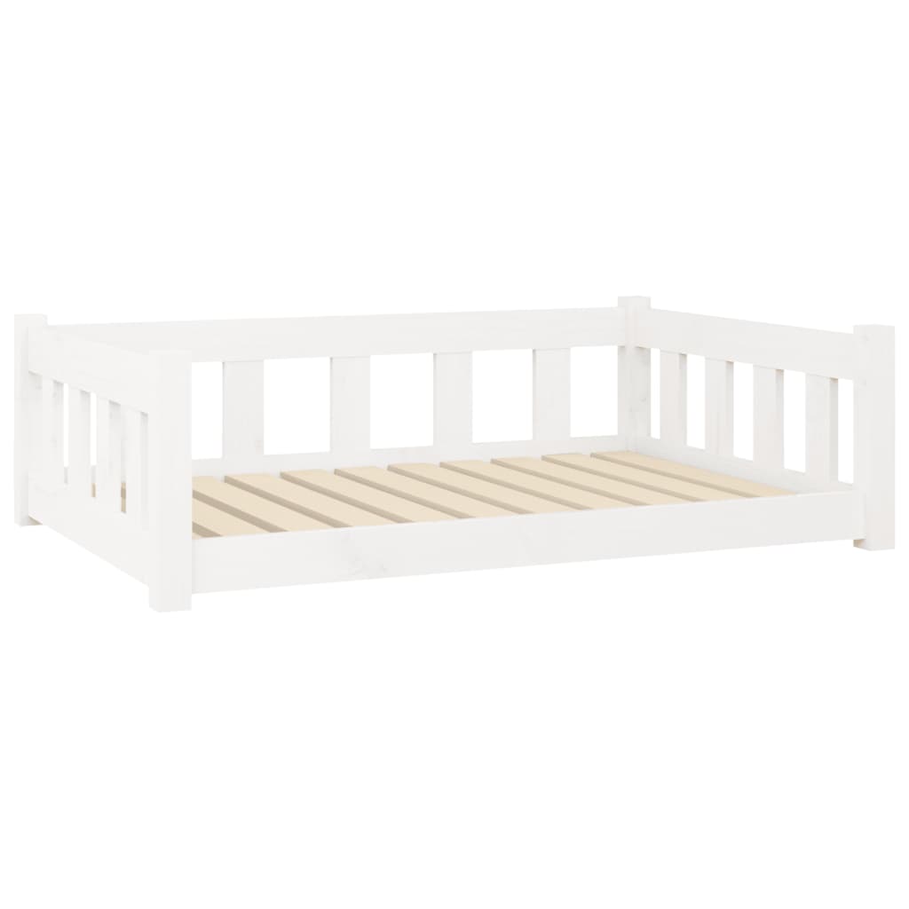 vidaXL Dog Bed Rectangular Modern Wooden Dog Couch Pet Bed Solid Wood Pine