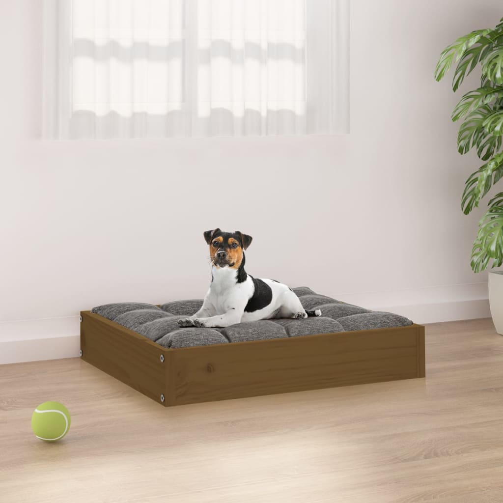 vidaXL Dog Bed Dog Sofa Bed Pet Couch Seat with Wooden Frame Solid Wood Pine