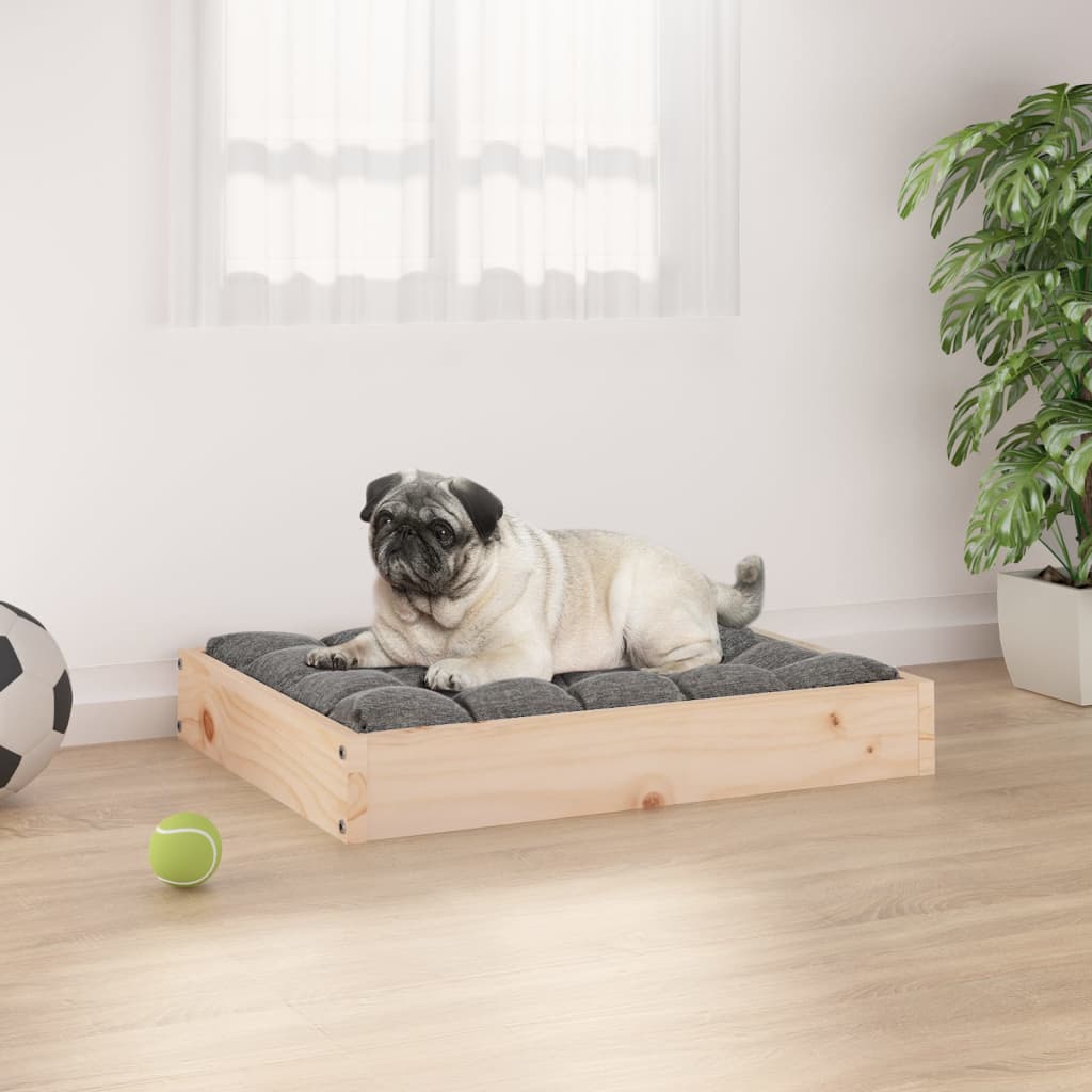 vidaXL Dog Bed Dog Sofa Bed Pet Couch Seat with Wooden Frame Solid Wood Pine