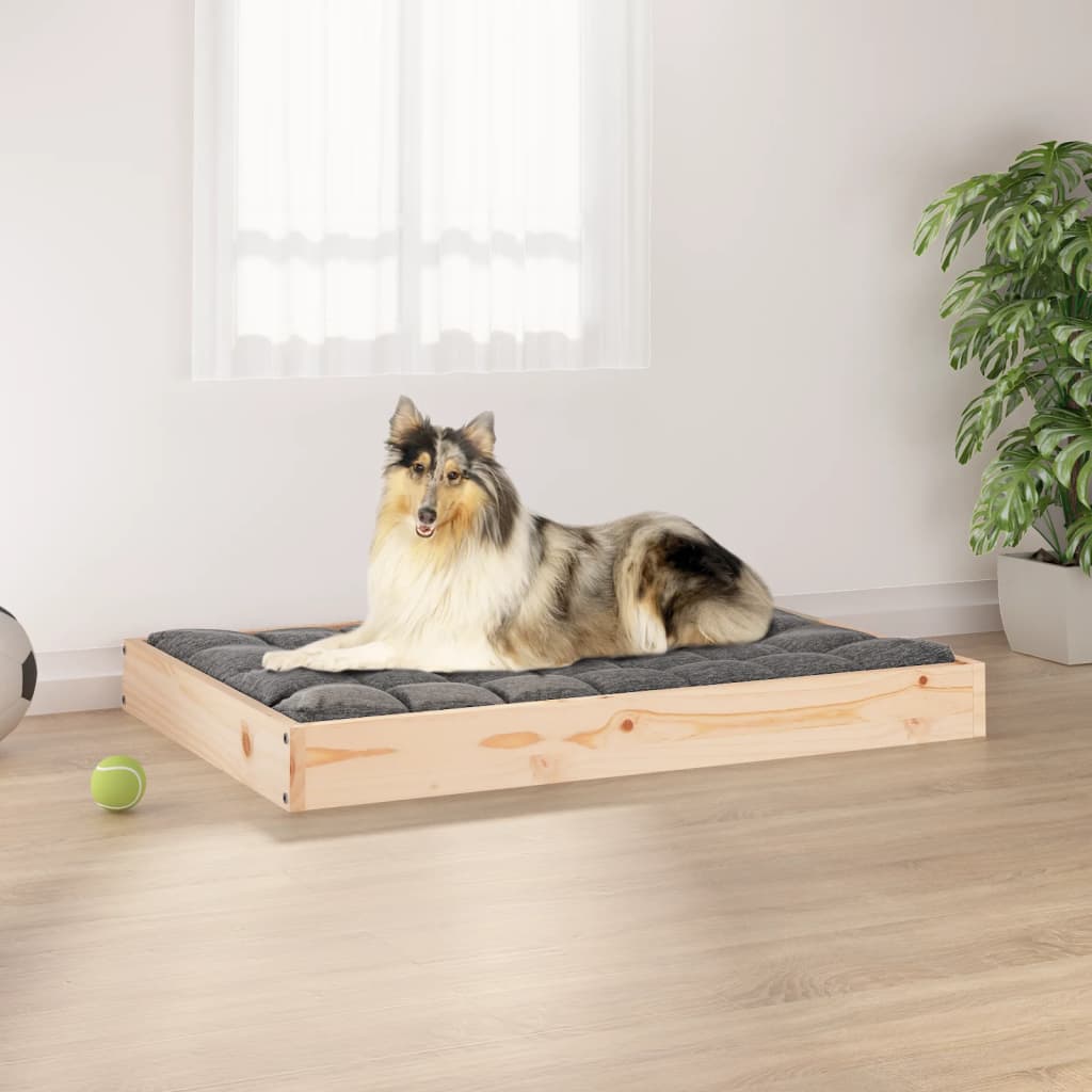 vidaXL Dog Bed Dog Sofa Bed Pet Couch Seat with Wooden Frame Solid Wood Pine