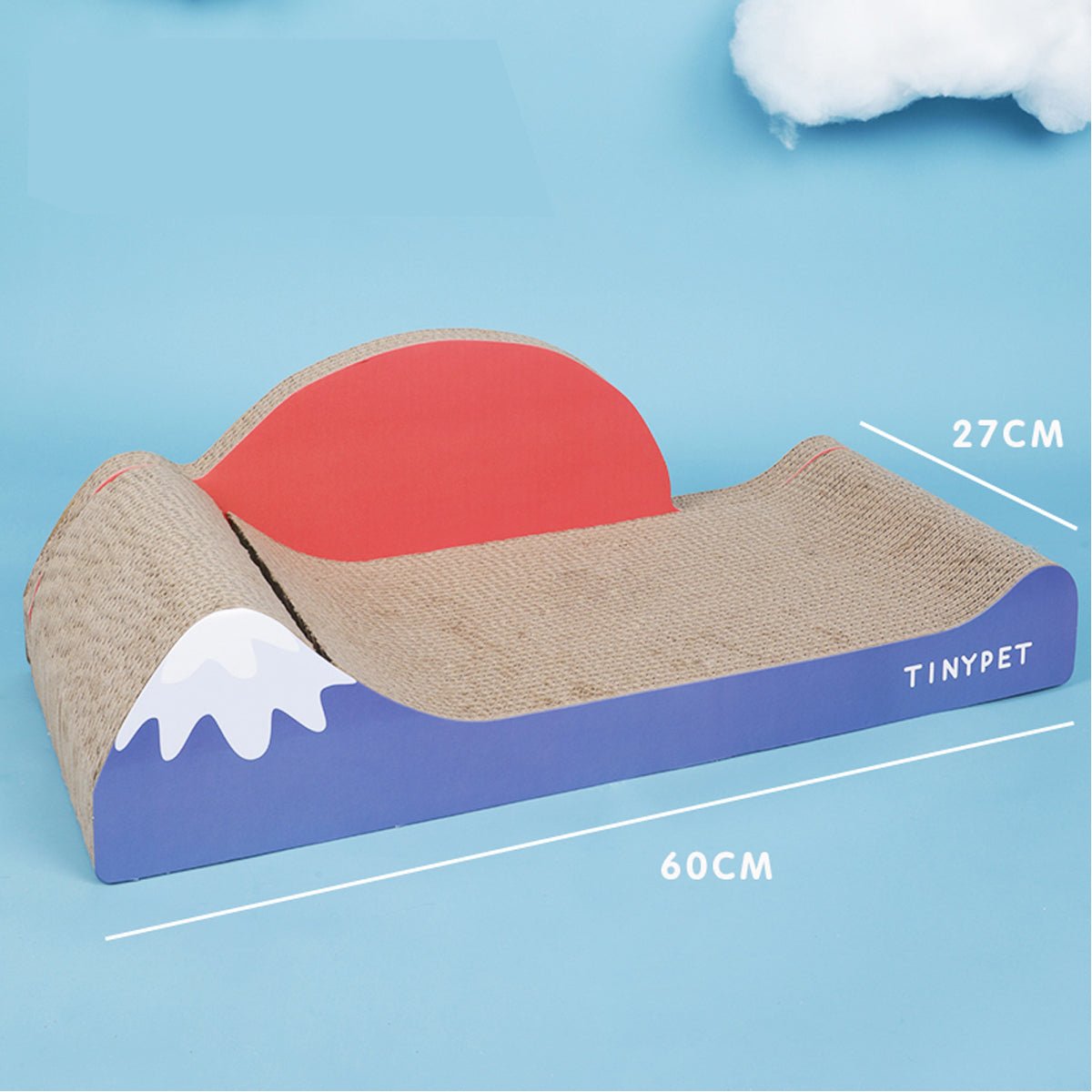 Under Mount Fuji Blue Cat Scratching Board