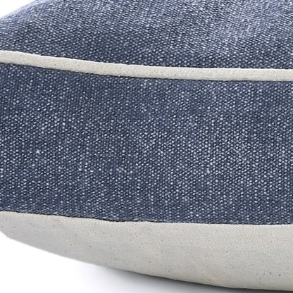 24" X 36" Stonewashed Blue Pillow Style Pet Bed With Removable Cover