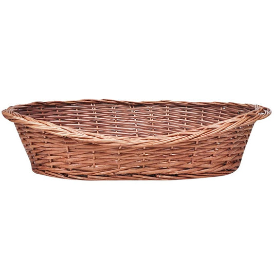 vidaXL Willow Dog Basket/Pet Bed Sofa Couch Comfy Dog Sleep Nest Cave Natural