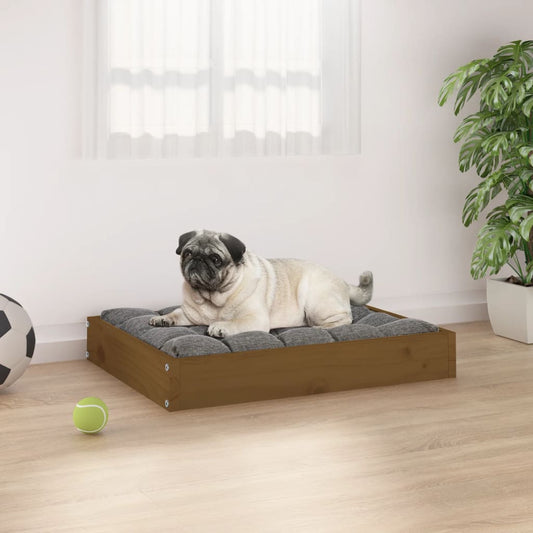 vidaXL Dog Bed Dog Sofa Bed Pet Couch Seat with Wooden Frame Solid Wood Pine